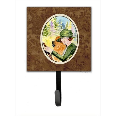Jensendistributionservices 4.25 x 6 in. Lady Driving with Her Chow Chow Leash Or Key Hook MI1654915